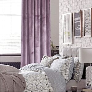 52 x 108" lavender velvet drapes